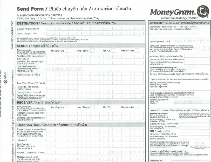 Chuyển tiền toàn cầu không giới hạn hạn mức với MoneyGram tại Vietcombank