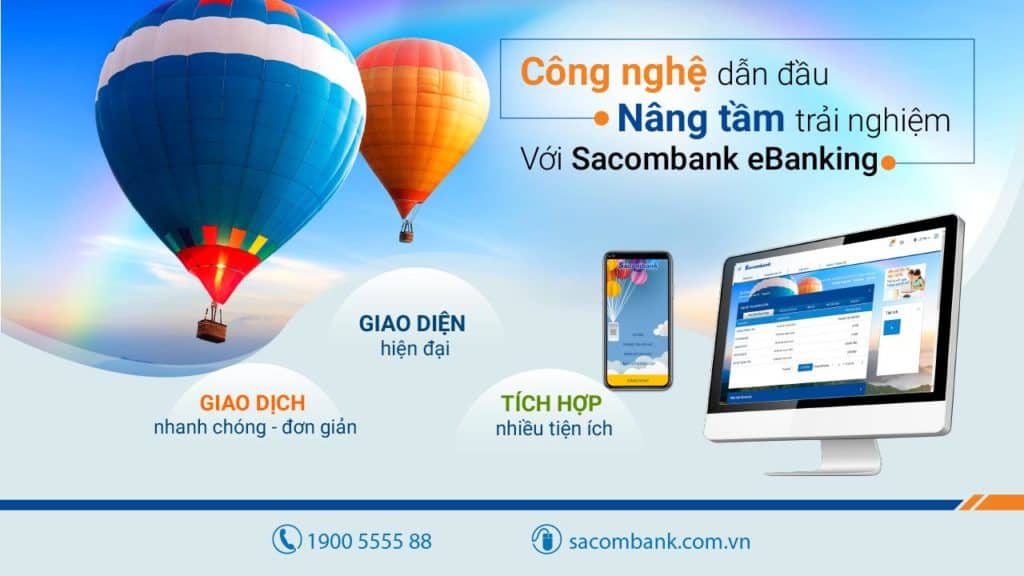 Sacombank ra mắt eBanking mới, bổ sung bảo mật bằng Face iD