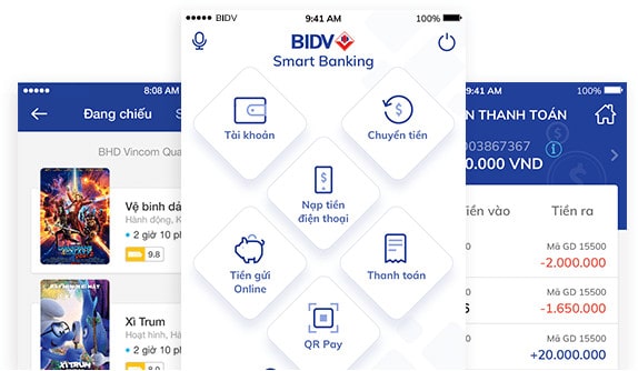 BIDV Online có rất nhiều dịch vụ tiện ích cho khách hàng