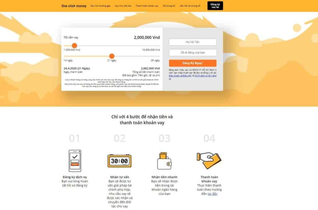 Quy trình thực hiện khoản vay đơn giản