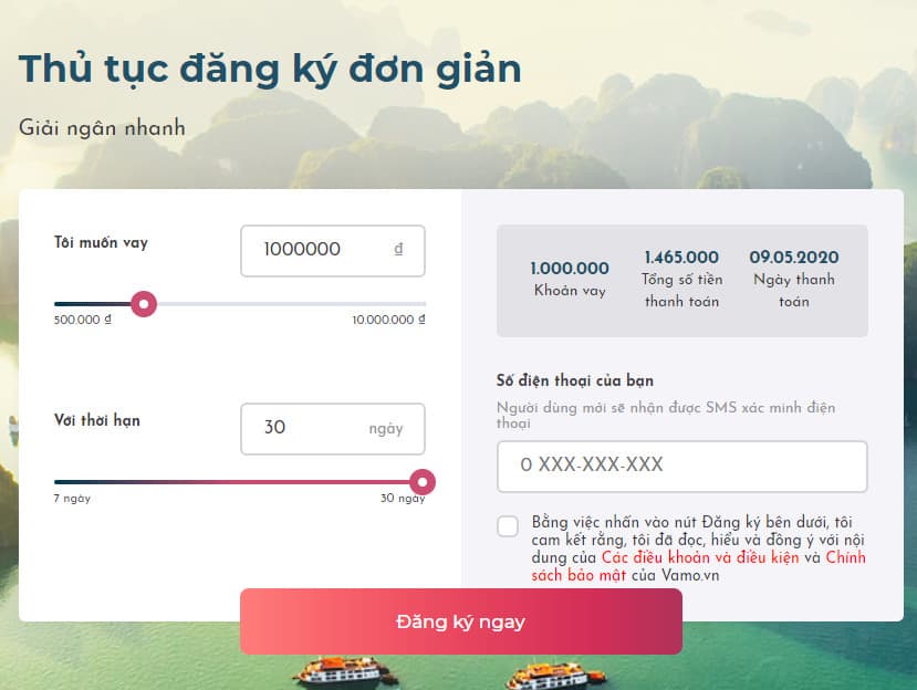 Hướng dẫn quy trình vay tiền Vamo đơn giản với 4 bước